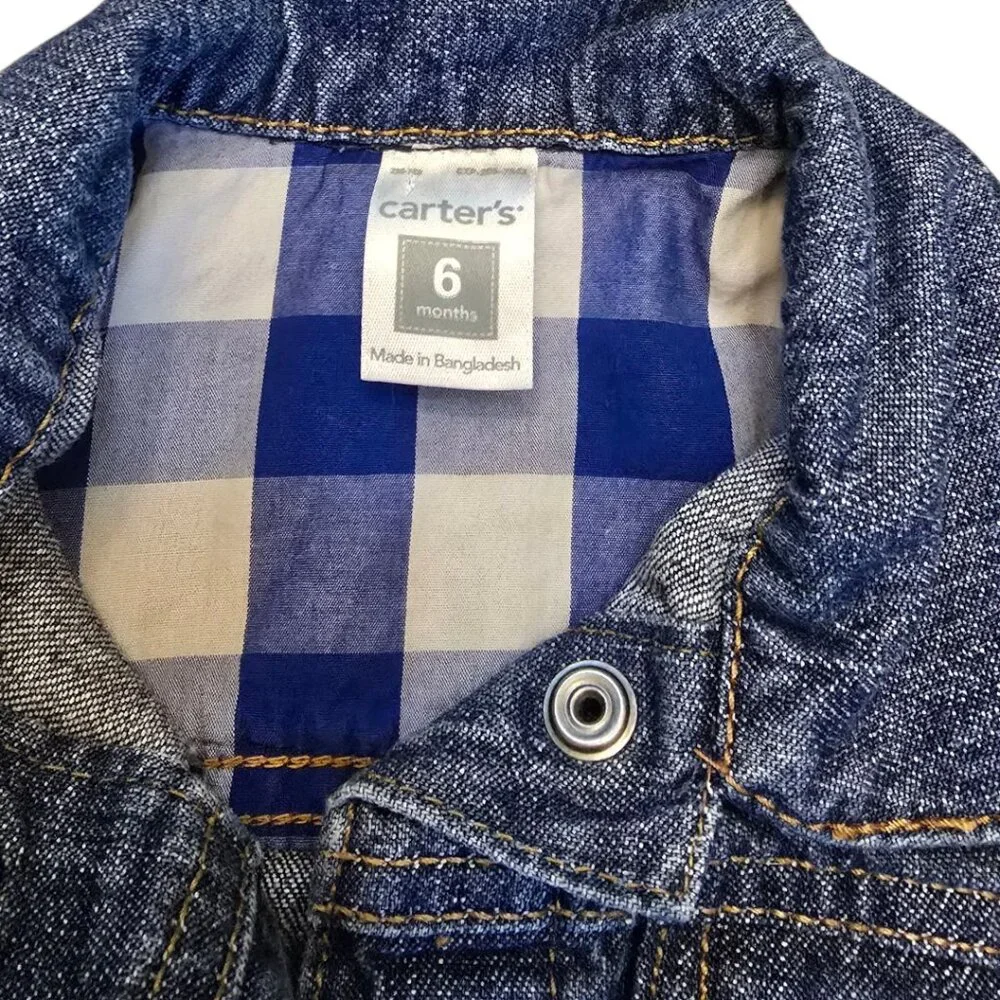 CARTER'S Girl's Denim Jacket sz 6m